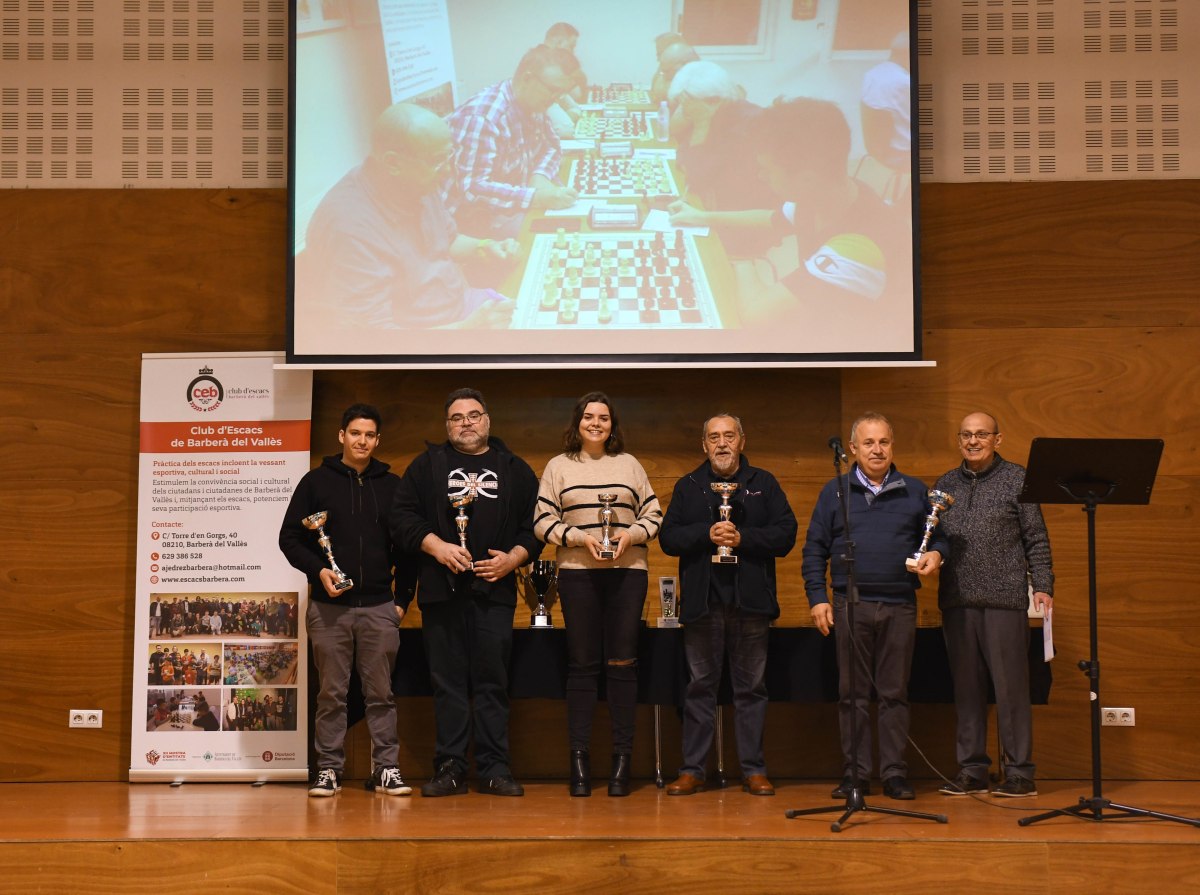 Oriol Urrutia campió XVI Torneig Social Tardor Club Escacs Barberà 2022